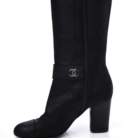 chanel knee high boots price|chanel high heel boots.